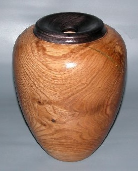 Ash and Walnut Vase